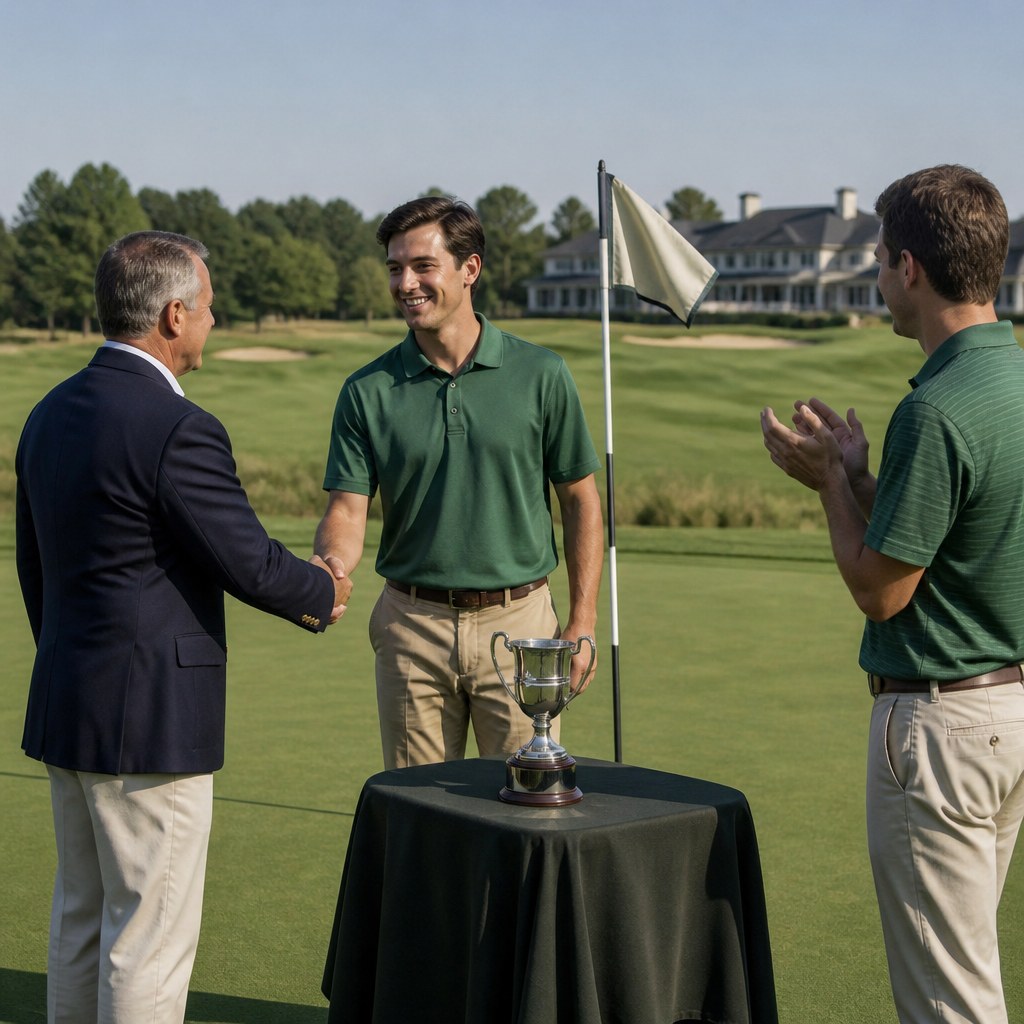 Tee-box signage & trophy